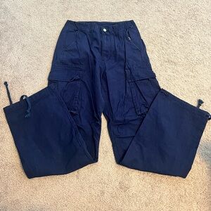 MNML Ultra Baggy Navy Cargo Pants